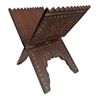 Vintage Old Antique Wooden Fine Hand Craved Beautiful Engraved Design Book Stand