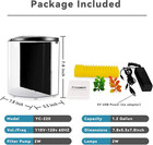 Small Fish Tank 1 2 Gallon Aquarium Starter Kit For Home  Office  Room  Decorati