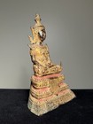 Stunning Gilt Bronze Rattanakosin Seated Buddha  Thailand  Circa 1800  7    Tall