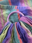 Girasol Saltillo Handwoven Cotton Ring Sling Baby Carrier Purple Rings Stripe