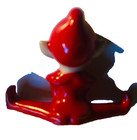 Vintage Red Pixie Elf Figurine 1 75 Inch Japan Mint