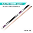 Pool Cue Stick - 58 Inch Canadian Maple Billiard Pool Stick 21oz Purple