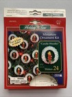 Beadery Miniature Christmas Ornament Craft Kit Candle Wreaths Makes 24 Craft Usa