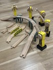 Thomas   Friends brio Comparable Wooden Railway Train Risers Crain Tracks Lot
