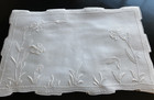 Vintage Marghab Madeira Iris White Organdy Placemats 8