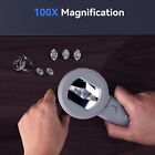 Tomlov Portable Mini Pocket 100x Microscope Coin Jeweler Loupe Lens Illuminated