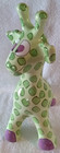 Giraffe Coin Piggy Bank Ceramic By Pati Ganz Green Polka Dots 15    Tall
