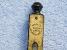 Vintage Davis Level   Tool Co  Cast Iron   Brass Pocket Level With Finials
