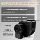 Blower Motor 115v Replacement For Fasco 50752-d500 Dayton 1tdp5 4c442 2c610