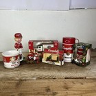 Vintage Campbell   s Soup Collectible Lot Of 7 W  Bobblehead Mug Ornaments Diecast