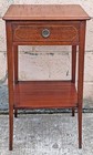 Antique Handmade Mahogany Wood Wooden End Side Lamp Plant Table Shelf Nightstand