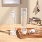 3 4 Oz 100ml Clear Airless Cosmetic Cream Pump Bottle Travel Size Dispenser R   