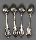 Grande Baroque By Wallace Sterling Silver Set Of 4 Demitasse Spoons 4 