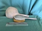 Sterling Silver 3pcs  Vanity Brush Set Vintage