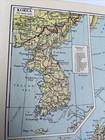 1960  Map Of  Cv China Korea Japan Railway Shipping Routes Vintage  Od  33