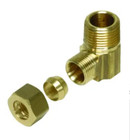 5 Pk Watts 3 8  X 3 8  Compression Elbow Connector Brass 90 Degree Water Supply