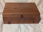 Oak Powell s 2-tier Wood Tarnish-proof Silverware Storage Chest Drawer