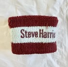 Steve Harris Wristband Sweatband Iron Maiden 1988 Stage Used Worn With Ticket