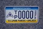 Pennsylvania Sample License Plate - Telephone Pioneers Of America