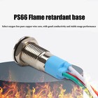 8mm 12 24v 1 2  Led Metal Indicator Light Signal Lamp Waterproof 5pcs
