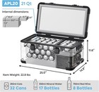 Iceco Apl20 Portable Refrigerator 21 Qts 12 Volt Fridge Freezer Electric Cooler