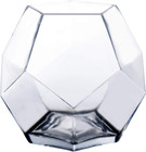 7  Clear Glass Geometric Terrarium Bowl   Prism Honeycomb Plant Vase   Hexagon D