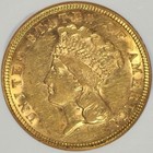 1854  3 Three Dollar Gold Princess Ngc Xf45 Nice Coin