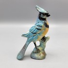 Vintage Blue Jay Plastic Celluloid Figurine Collectible Bird Figure 2 75  Decor