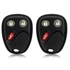 2pack 3-button Keyless Entry Remote Car Key Kit For Chevrolet For Gmc 2003-2007