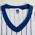 Vintage Russell Athletic T Shirt Blue Striped Nublend Made In Usa Mens Size L