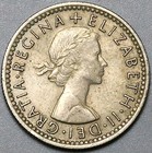 1955 Wedding 6 Pence Au Elizabeth Ii Great Britain Old Coin  23112402r 
