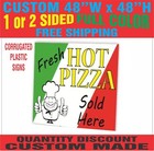 48 X 48 Yard Signs - Custom Corrugated Plastic - Full Color - 1 Sided Or 2 Sided
