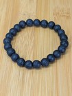 Natural Lava Stone 8mm Matte Beaded Stretch Bracelet 6 5 Inch