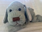 Animal Alley Gray Blue Dog Stuffed Plush Chenille Vtg Bean Bag Toysrus Floppy