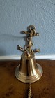 Bell Wall Hanging Ship Bell 6  Brass Anchor Boat Decor Nautical Chain Taiwan 