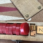 Vintage Rare Popper 1930   s Backgammon Game 30 1 3    Red Bakelite Butterscotch