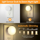  5-pack  Led Night Lights Plug Into Wall  Nightlight Soft White With Sensors
