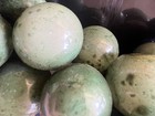 Vintage Mcm Italian Alabaster   Stone Grape Cluster Sculpture Wood Stem