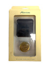 Vintage Masters Tournament Milled Collection Brass Ball Marker W leather Case