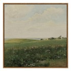  Square Framed Canvas Wall Art  Farmhouse Decor Vintage Vast 16l  X 16w  Field