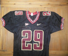 Florida State Seminoles Nike Game Used Worn Black Alternate Football Jersey Fsu