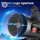 Telescope 150eq Newtonian Reflector For Astronomy Beginners With Carry Bag Mount