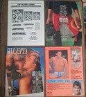 Vtg Mens Gay Bi 8 5x11 Adult Video Promo Ad Slicks 