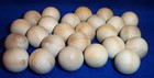 24 - Natural Unfinished Solid Hardwood Wood Wooden 1   Balls Crafts   Game New  