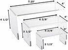 12 Pc Medium Size Clear Acrylic Jewelry Display Risers Showcase Fixtures Bakery