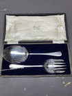 Antique Circa 1885 Sterling Silver Old English Serving Set