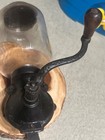 No 3 Arcade Crystal Coffee Grinder  Mounted Glass Top Cast Iron  Mint Antique 