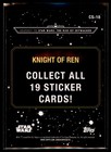 2019 Topps Star Wars Journey To Rise Skywalker Stickers  cs-18 Knight Of Ren