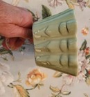 Vintage Pottery Planter Rectangular Ceramic Pot  14 Usa  Light Green No Chips