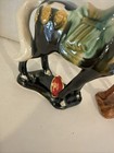 Chinese War Horses Tang Style Sancai Drip Tri Glaze Ceramic Statue Figurines Euc